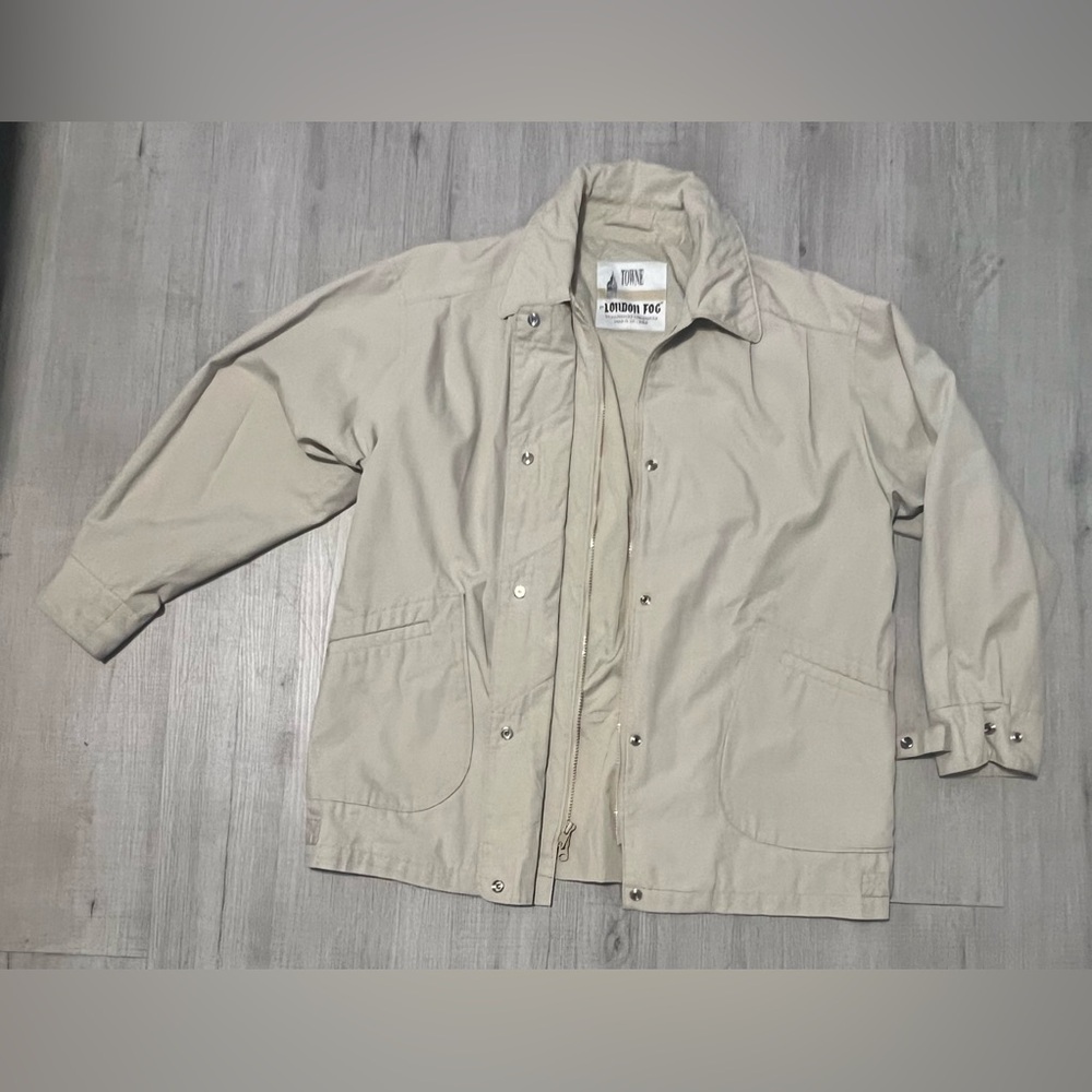 London Fog Beige Pea coat